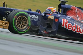 World © Octane Photographic Ltd. Formula 1 Winter testing, Barcelona – Circuit de Catalunya, 22nd February 2013. Toro Rosso STR8, Jean-Eric Vergne. Digital Ref: 0579cb1d4543