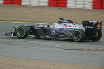 World © Octane Photographic Ltd. Formula 1 Winter testing, Barcelona – Circuit de Catalunya, 22nd February 2013, morning sessions. Williams FW35, Valterri Bottas. Digital Ref: 0579cb1d4555
