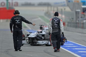 World © Octane Photographic Ltd. Formula 1 Winter testing, Barcelona – Circuit de Catalunya, 22nd February 2013, morning sessions. Williams FW35, Valterri Bottas. Digital Ref: 0579cb7d9274
