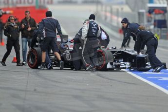 World © Octane Photographic Ltd. Formula 1 Winter testing, Barcelona – Circuit de Catalunya, 22nd February 2013, morning sessions. Williams FW35, Valterri Bottas.. Digital Ref: 0579cb7d9278