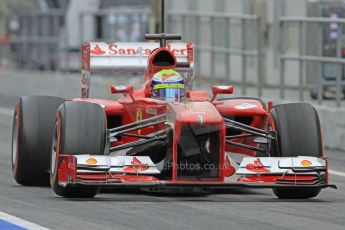 World © Octane Photographic Ltd. Formula 1 Winter testing, Barcelona – Circuit de Catalunya, 22nd February 2013. Ferrari F138 – Felipe Massa. Digital Ref: 0579cb7d9288