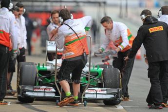 World © Octane Photographic Ltd. Formula 1 Winter testing, Barcelona – Circuit de Catalunya, 22nd February 2013,. Sahara Force India VJM06 – Jules Bianchi. Digital Ref: 0579cb7d9308