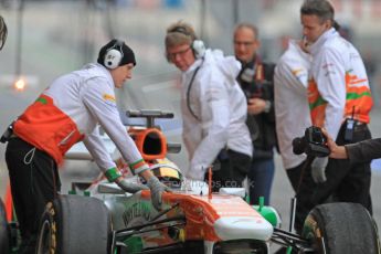 World © Octane Photographic Ltd. Formula 1 Winter testing, Barcelona – Circuit de Catalunya, 22nd February 2013,. Sahara Force India VJM06 – Jules Bianchi. Digital Ref: 0579cb7d9313