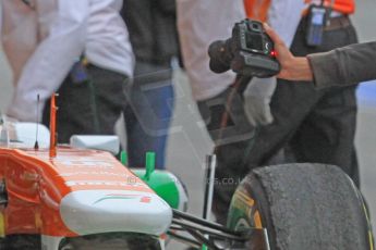 World © Octane Photographic Ltd. Formula 1 Winter testing, Barcelona – Circuit de Catalunya, 22nd February 2013,. Sahara Force India VJM06 – Jules Bianchi. Digital Ref: 0579cb7d93131