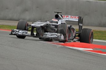 World © Octane Photographic Ltd. Formula 1 Winter testing, Barcelona – Circuit de Catalunya, 22nd February 2013, morning sessions. Williams FW35, Valterri Bottas. Digital Ref: 0579cb7d9468