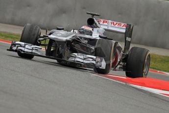 World © Octane Photographic Ltd. Formula 1 Winter testing, Barcelona – Circuit de Catalunya, 22nd February 2013, morning sessions. Williams FW35, Valterri Bottas. Digital Ref: 0579cb7d9495