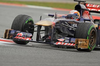 World © Octane Photographic Ltd. Formula 1 Winter testing, Barcelona – Circuit de Catalunya, 22nd February 2013. Toro Rosso STR8, Jean-Eric Vergne. Digital Ref: 0579cb7d9499