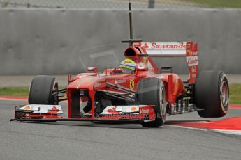 World © Octane Photographic Ltd. Formula 1 Winter testing, Barcelona – Circuit de Catalunya, 22nd February 2013. Ferrari F138 – Felipe Massa. Digital Ref: 0579cb7d9507