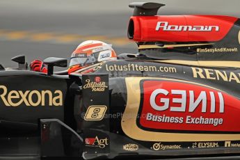 World © Octane Photographic Ltd. Formula 1 Winter testing, Barcelona – Circuit de Catalunya, 22nd February 2013. Lotus E31, Romain Grosjean. Digital Ref: 0579cb7d9598
