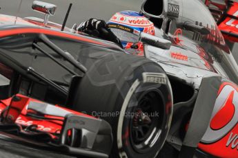 World © Octane Photographic Ltd. Formula 1 Winter testing, Barcelona – Circuit de Catalunya, 22nd February 2013. Vodafone McLaren Mercedes MP4/28. Jenson Button. Digital Ref: 0579cb7d9625