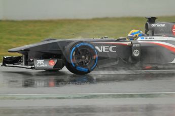World © Octane Photographic Ltd. Formula 1 Winter testing, Barcelona – Circuit de Catalunya, 22nd February 2013. Sauber C32, Esteban Gutierrez. Digital Ref: 0579cb7d9671
