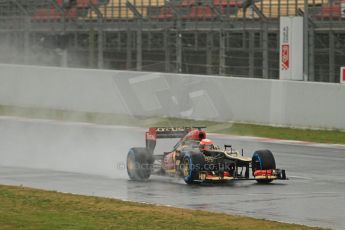 World © Octane Photographic Ltd. Formula 1 Winter testing, Barcelona – Circuit de Catalunya, 22nd February 2013. Lotus E31, Romain Grosjean. Digital Ref: 0579cb7d9675