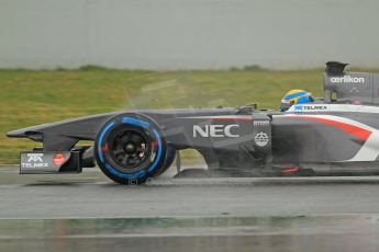 World © Octane Photographic Ltd. Formula 1 Winter testing, Barcelona – Circuit de Catalunya, 22nd February 2013. Sauber C32, Esteban Gutierrez. Digital Ref: 0579cb7d9711