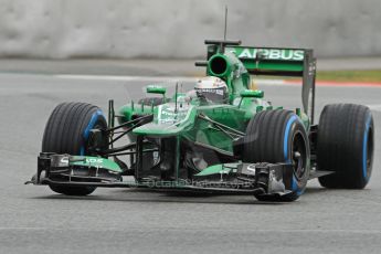 World © Octane Photographic Ltd. Formula 1 Winter testing, Barcelona – Circuit de Catalunya, 22nd February 2013. Caterham CT03, Giedo van de Garde. Digital Ref: 0579cb7d9931