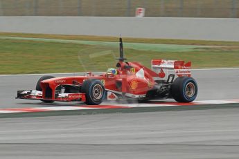 World © Octane Photographic Ltd. Formula 1 Winter testing, Barcelona – Circuit de Catalunya, 22nd February 2013. Ferrari F138 – Felipe Massa. Digital Ref: 0579cb7d9949