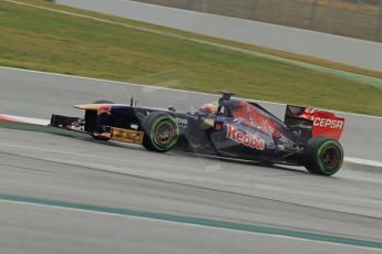 World © Octane Photographic Ltd. Formula 1 Winter testing, Barcelona – Circuit de Catalunya, 22nd February 2013. Toro Rosso STR8, Jean-Eric Vergne. Digital Ref: 0579cb7d9982