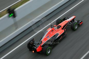 World © Octane Photographic Ltd. Formula 1 Winter testing, Barcelona – Circuit de Catalunya, 22nd February 2013. Marussia MR02, Max Chilton. Digital Ref: 0579lw1d4025