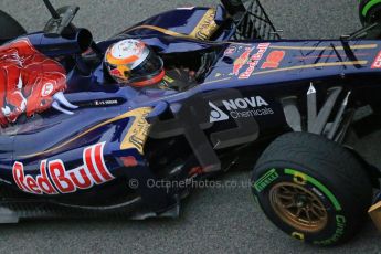 World © Octane Photographic Ltd. Formula 1 Winter testing, Barcelona – Circuit de Catalunya, 22nd February 2013. Toro Rosso STR8, Jean-Eric Vergne. Digital Ref: 0579lw1d4100