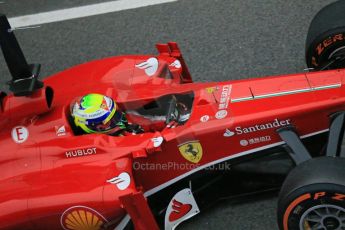 World © Octane Photographic Ltd. Formula 1 Winter testing, Barcelona – Circuit de Catalunya, 22nd February 2013. Ferrari F138 – Felipe Massa. Digital Ref: 0579lw1d4119