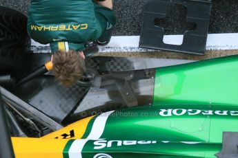World © Octane Photographic Ltd. Formula 1 Winter testing, Barcelona – Circuit de Catalunya, 22nd February 2013. Caterham CT03, Giedo van de Garde. Digital Ref: 0579lw1d4307
