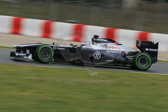 World © Octane Photographic Ltd. Formula 1 Winter testing, Barcelona – Circuit de Catalunya, 22nd February 2013, morning sessions. Williams FW35, Valterri Bottas. Digital Ref: 0579lw1d4618