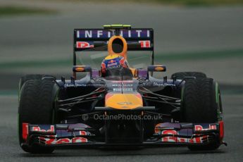 World © Octane Photographic Ltd. Formula 1 Winter testing, Barcelona – Circuit de Catalunya, 22nd February 2013. Infiniti Red Bull Racing RB9, Mark Webber. Digital Ref: 0579lw1d4682
