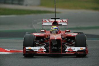 World © Octane Photographic Ltd. Formula 1 Winter testing, Barcelona – Circuit de Catalunya, 22nd February 2013. Ferrari F138 – Felipe Massa. Digital Ref: 0579lw1d4683