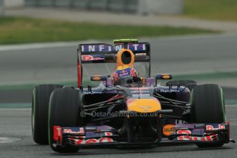 World © Octane Photographic Ltd. Formula 1 Winter testing, Barcelona – Circuit de Catalunya, 22nd February 2013. Infiniti Red Bull Racing RB9, Mark Webber. Digital Ref: 0579lw1d4735