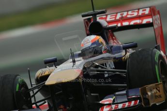 World © Octane Photographic Ltd. Formula 1 Winter testing, Barcelona – Circuit de Catalunya, 22nd February 2013. Toro Rosso STR8, Jean-Eric Vergne. Digital Ref: 0579lw1d4782