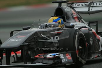 World © Octane Photographic Ltd. Formula 1 Winter testing, Barcelona – Circuit de Catalunya, 22nd February 2013. Sauber C32, Esteban Gutierrez. Digital Ref: 0579lw1d4812