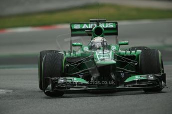 World © Octane Photographic Ltd. Formula 1 Winter testing, Barcelona – Circuit de Catalunya, 22nd February 2013. Caterham CT03, Giedo van de Garde. Digital Ref: 0579lw1d4825
