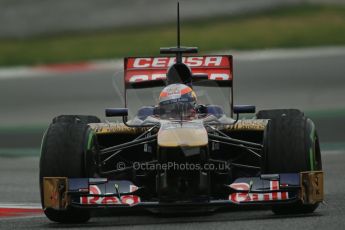 World © Octane Photographic Ltd. Formula 1 Winter testing, Barcelona – Circuit de Catalunya, 22nd February 2013. Toro Rosso STR8, Jean-Eric Vergne. Digital Ref: 0579lw1d4845
