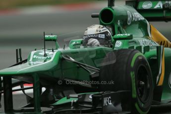 World © Octane Photographic Ltd. Formula 1 Winter testing, Barcelona – Circuit de Catalunya, 22nd February 2013. Caterham CT03, Giedo van de Garde. Digital Ref: 0579lw1d4863