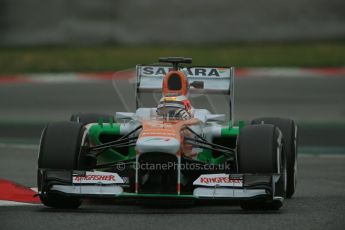 World © Octane Photographic Ltd. Formula 1 Winter testing, Barcelona – Circuit de Catalunya, 22nd February 2013,. Sahara Force India VJM06 – Jules Bianchi. Digital Ref: 0579lw1d4889