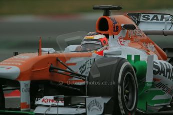 World © Octane Photographic Ltd. Formula 1 Winter testing, Barcelona – Circuit de Catalunya, 22nd February 2013,. Sahara Force India VJM06 – Jules Bianchi. Digital Ref: 0579lw1d4915