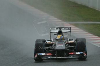World © Octane Photographic Ltd. Formula 1 Winter testing, Barcelona – Circuit de Catalunya, 22nd February 2013. Sauber C32, Esteban Gutierrez. Digital Ref: 0579lw1d5032