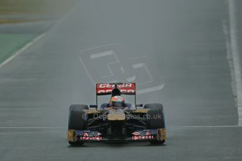 World © Octane Photographic Ltd. Formula 1 Winter testing, Barcelona – Circuit de Catalunya, 22nd February 2013. Toro Rosso STR8, Jean-Eric Vergne. Digital Ref: 0579lw1d5137