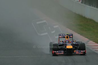 World © Octane Photographic Ltd. Formula 1 Winter testing, Barcelona – Circuit de Catalunya, 22nd February 2013. Infiniti Red Bull Racing RB9, Mark Webber. Digital Ref: 0579lw1d5152