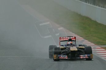 World © Octane Photographic Ltd. Formula 1 Winter testing, Barcelona – Circuit de Catalunya, 22nd February 2013. Toro Rosso STR8, Jean-Eric Vergne. Digital Ref: 0579lw1d5220
