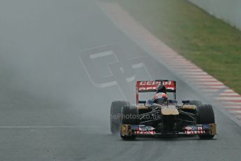 World © Octane Photographic Ltd. Formula 1 Winter testing, Barcelona – Circuit de Catalunya, 22nd February 2013. Toro Rosso STR8, Jean-Eric Vergne. Digital Ref: 0579lw1d5260