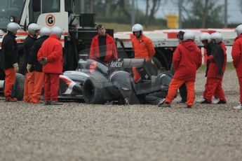 World © Octane Photographic Ltd. Formula 1 Winter testing, Barcelona – Circuit de Catalunya, 22nd February 2013. Sauber C32, Esteban Gutierrez. Digital Ref: 0579lw1d5324