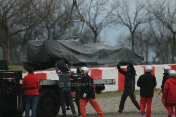 World © Octane Photographic Ltd. Formula 1 Winter testing, Barcelona – Circuit de Catalunya, 22nd February 2013. Sauber C32, Esteban Gutierrez. Digital Ref: 0579lw1d5335