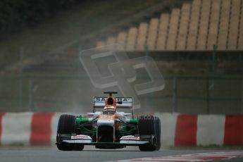 World © Octane Photographic Ltd. Formula 1 Winter testing, Barcelona – Circuit de Catalunya, 22nd February 2013,. Sahara Force India VJM06 – Jules Bianchi. Digital Ref: 0579lw1d5375