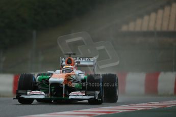 World © Octane Photographic Ltd. Formula 1 Winter testing, Barcelona – Circuit de Catalunya, 22nd February 2013,. Sahara Force India VJM06 – Jules Bianchi. Digital Ref: 0579lw1d5397