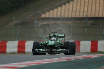 World © Octane Photographic Ltd. Formula 1 Winter testing, Barcelona – Circuit de Catalunya, 22nd February 2013. Caterham CT03, Giedo van de Garde. Digital Ref: 0579lw1d5431