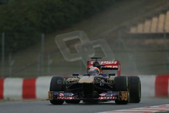 World © Octane Photographic Ltd. Formula 1 Winter testing, Barcelona – Circuit de Catalunya, 22nd February 2013. Toro Rosso STR8, Jean-Eric Vergne. Digital Ref: 0579lw1d5458