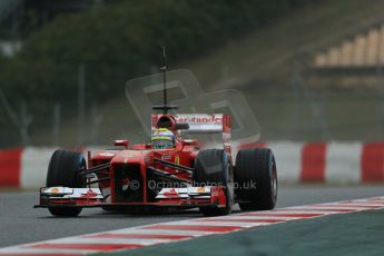 World © Octane Photographic Ltd. Formula 1 Winter testing, Barcelona – Circuit de Catalunya, 22nd February 2013. Ferrari F138 – Felipe Massa. Digital Ref: 0579lw1d5478