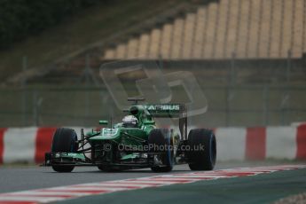 World © Octane Photographic Ltd. Formula 1 Winter testing, Barcelona – Circuit de Catalunya, 22nd February 2013. Caterham CT03, Giedo van de Garde. Digital Ref: 0579lw1d5484