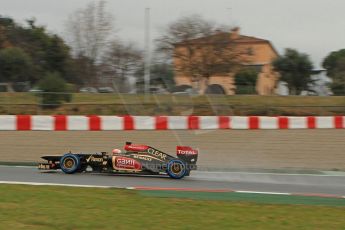 World © Octane Photographic Ltd. Formula 1 Winter testing, Barcelona – Circuit de Catalunya, 22nd February 2013. Lotus E31, Romain Grosjean. Digital Ref: 0579lw7d9749