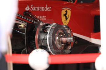 World © Octane Photographic Ltd. F1 Monaco - Monte Carlo - Pitlane. Scuderia Ferrari F138 front brake assembly. Friday 24th May 2013. Digital Ref : 0695cb7d1510